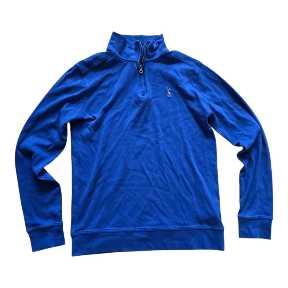 POLO RALPH LAUREN Blue 3/4 Zip Pullover - Boy's Size Large 14-16